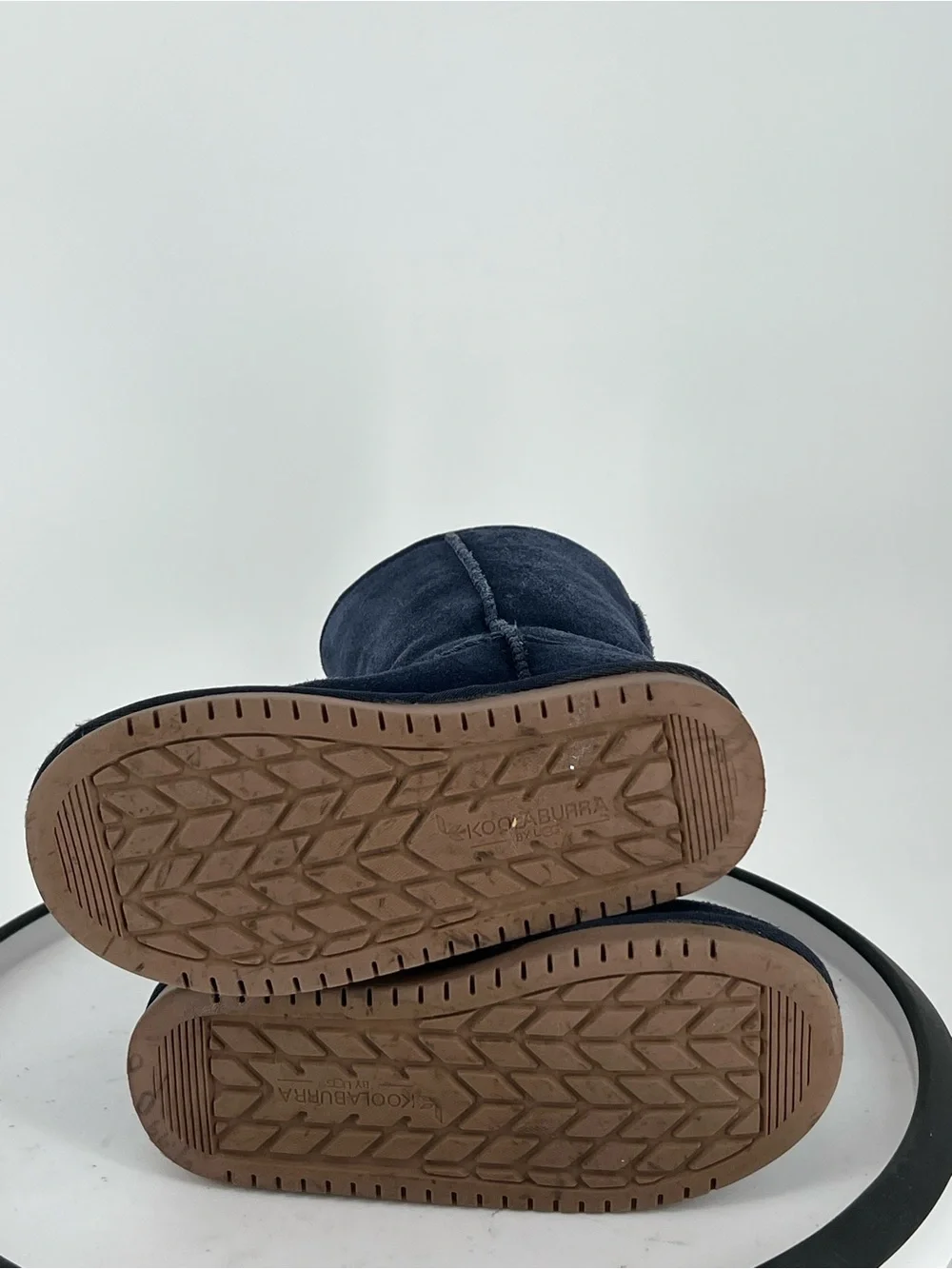 Koolaburra Kids Navy Blue Shearling-Lined Boots